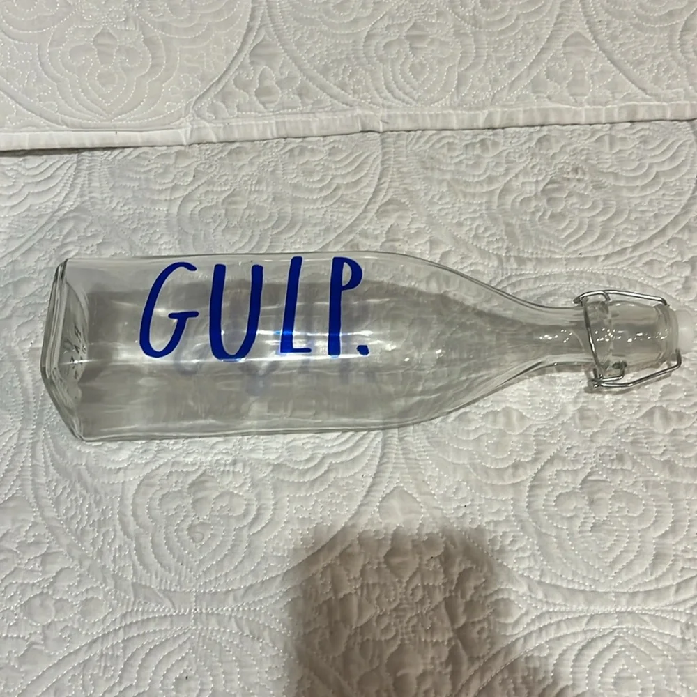 Rae Dunn GULP DRINK SIP bail & trigger bottles‎